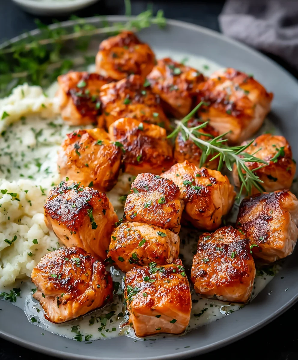 Air Fryer Salmon Bites- Quick & Easy Healthy Meal