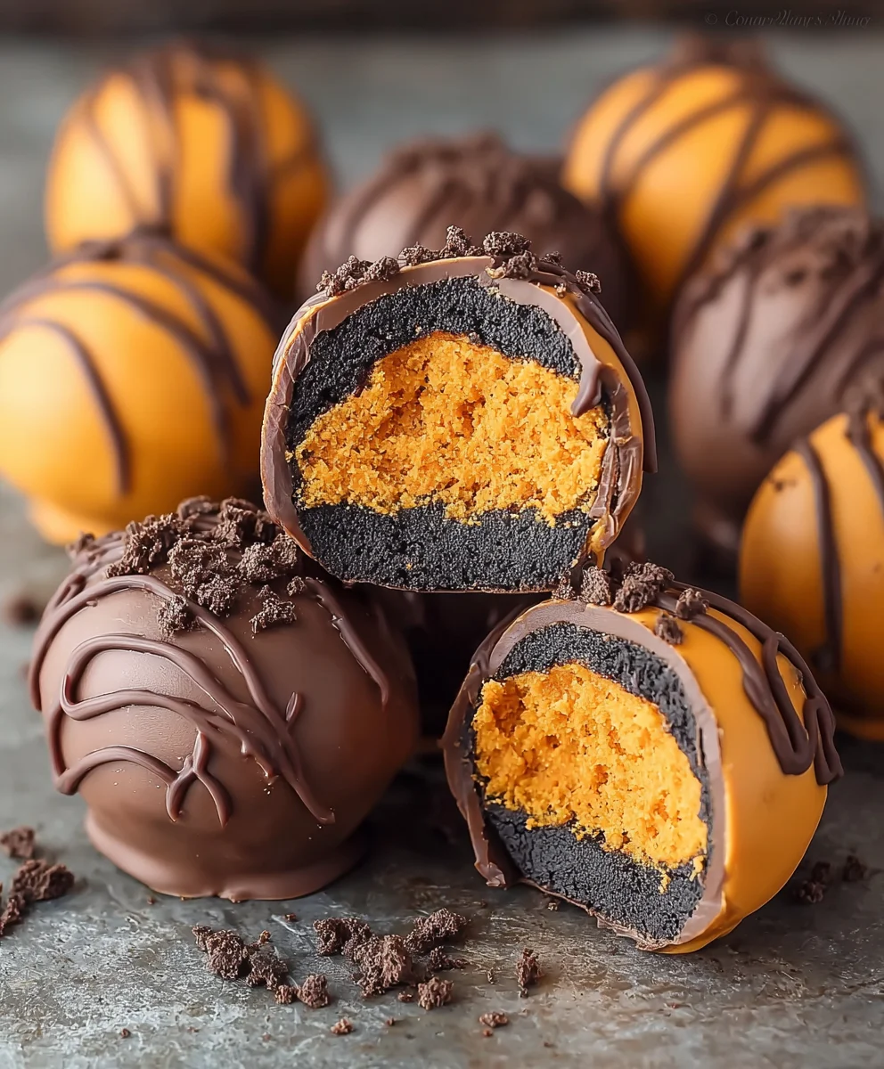 Pumpkin Oreo Balls-Decadent No-Bake Dessert