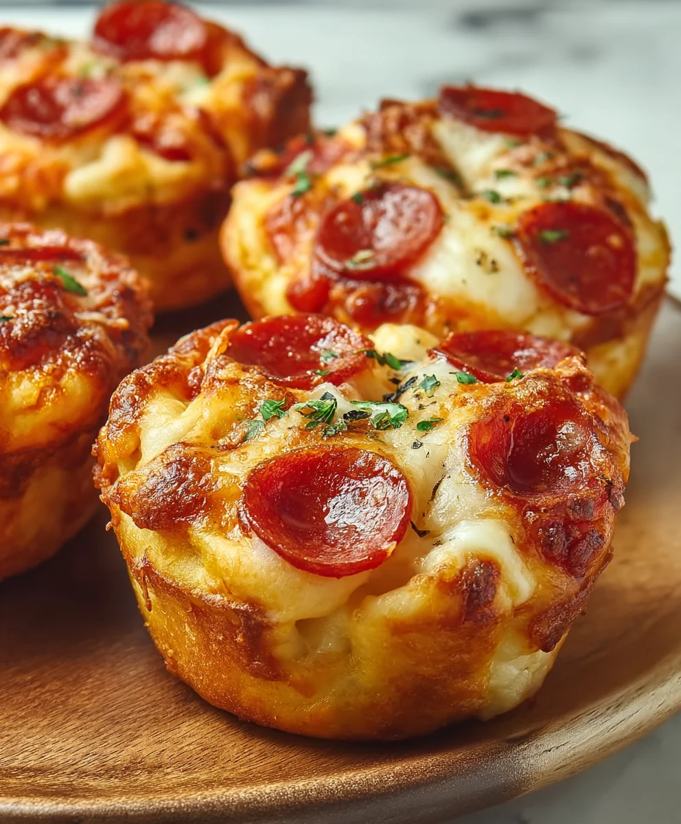 Easy Pizza Cupcakes- Quick Bites & Flavor