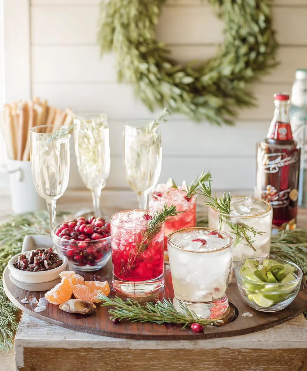 Affordable Holiday Cocktails - Create a Festive Drink Station