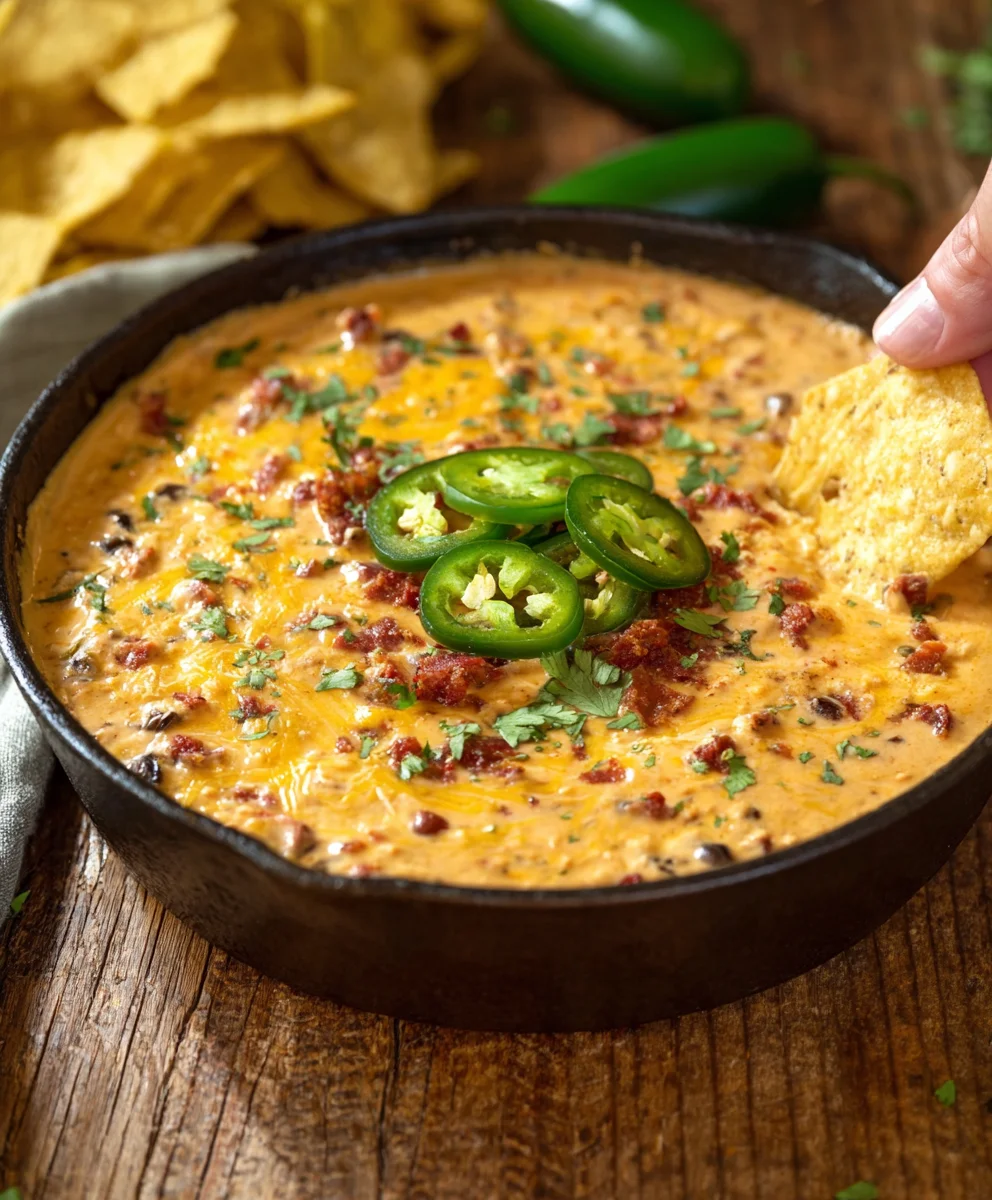Cowboy Queso-Bold Beefy Dip Recipe