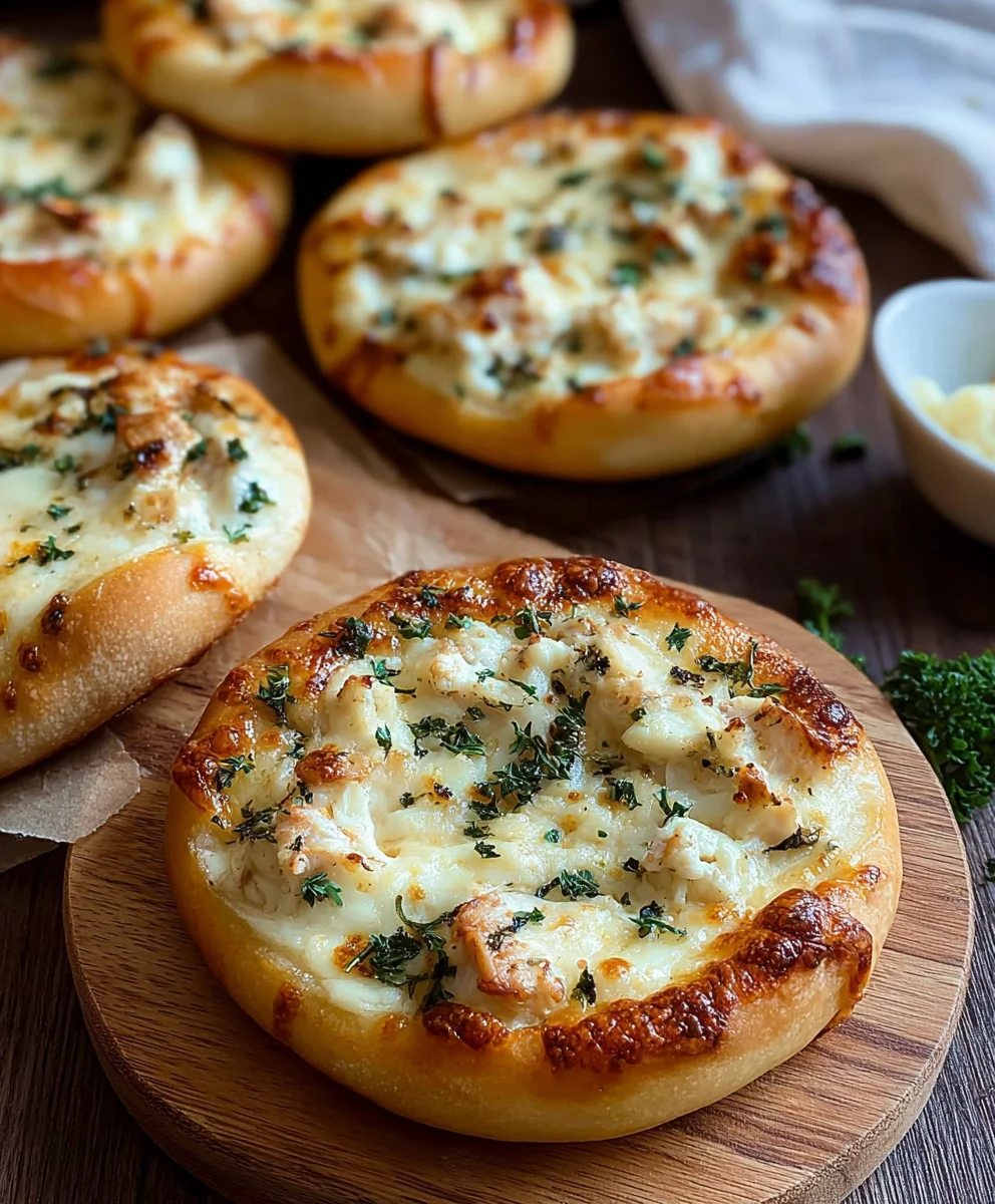 Mini Stuffed Alfredo Pizza Bites - Easy Appetizer