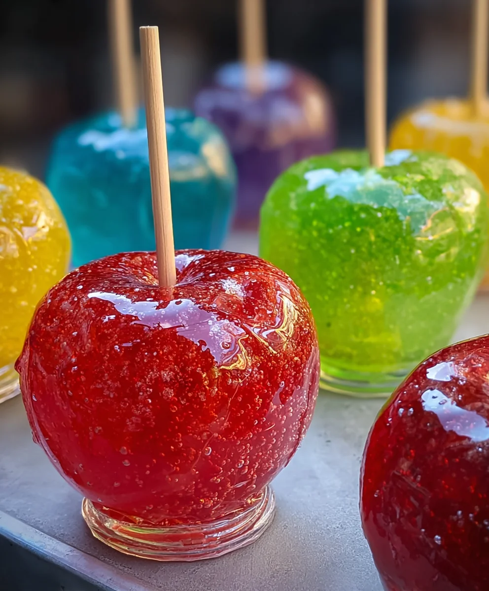 Jolly Rancher Candy Apples-Sweet Treat Recipe