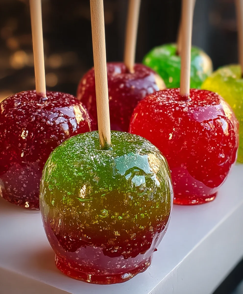 Jolly Rancher Candy Apples-Sweet Treat Recipe