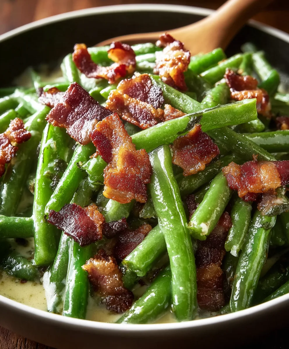 Beef Bacon Green Beans - Easy & Delicious Side Dish