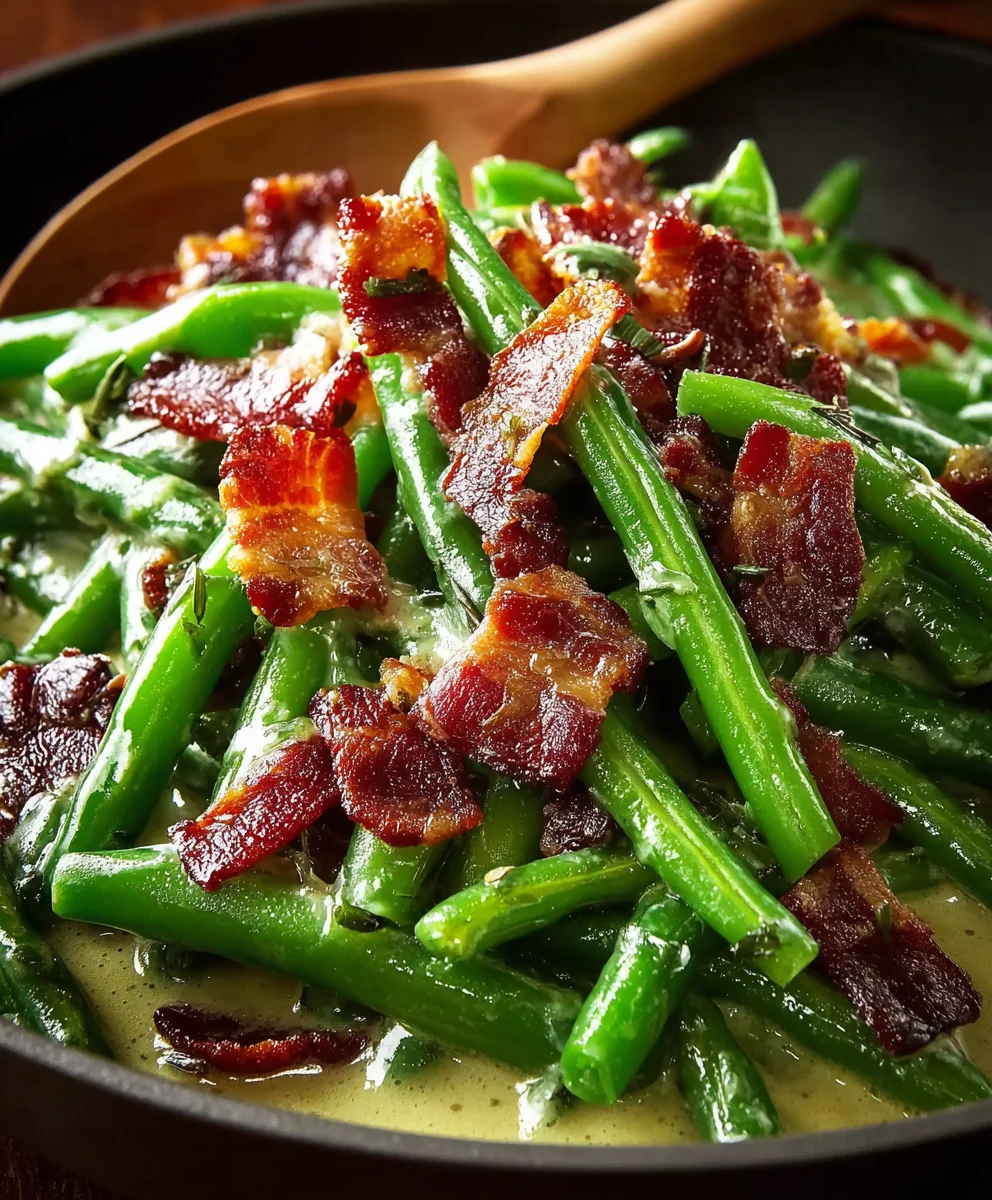 Beef Bacon Green Beans - Easy & Delicious Side Dish