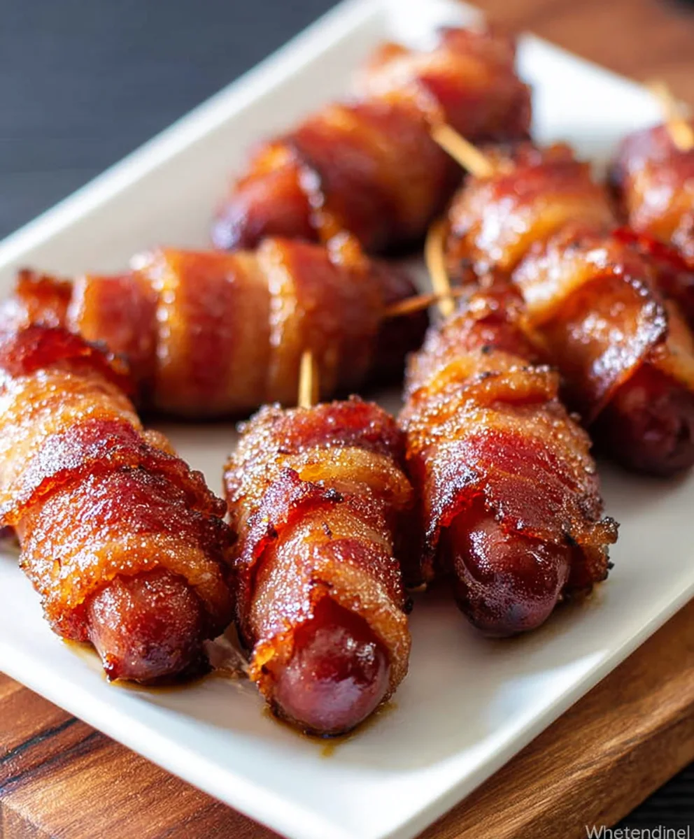 Beef Bacon Brown Sugar Smokies- Sweet & Savory Bites