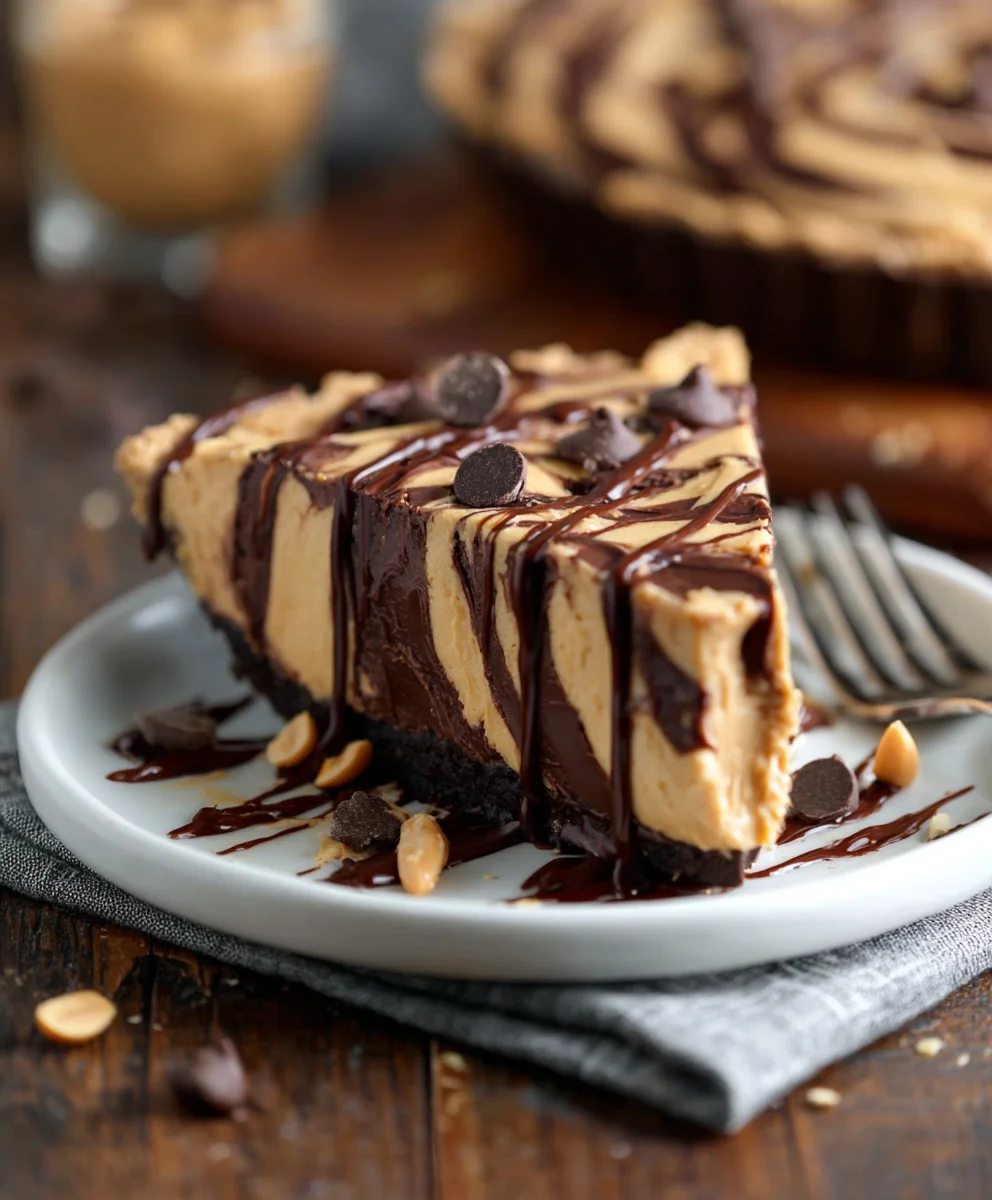 Decadent Chocolate Peanut Butter Swirl Pie Recipe