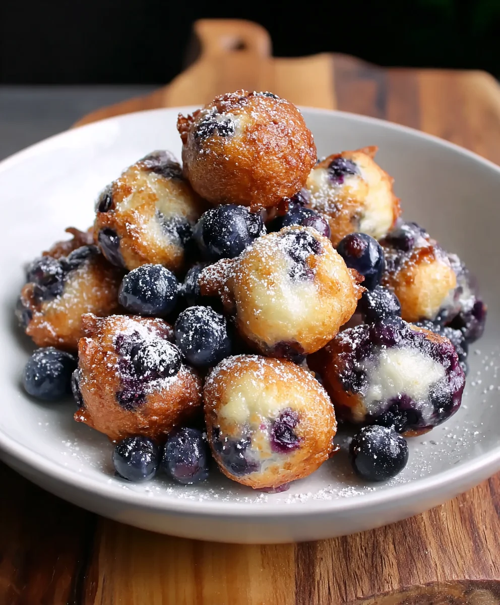 Mini Blueberry Fritters- Easy Sweet Treat