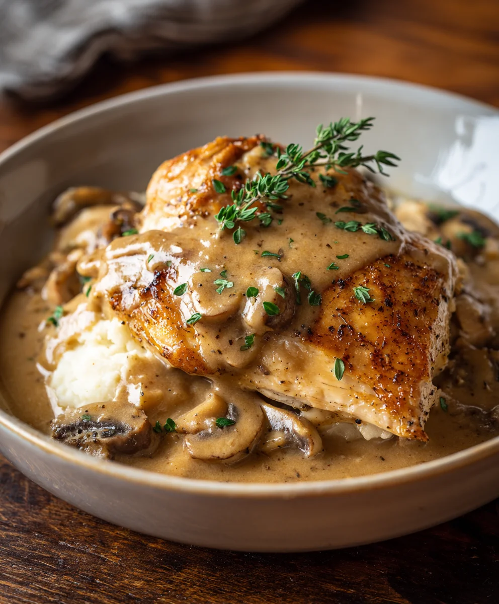 Easy Crockpot Chicken and Gravy Comfort Food