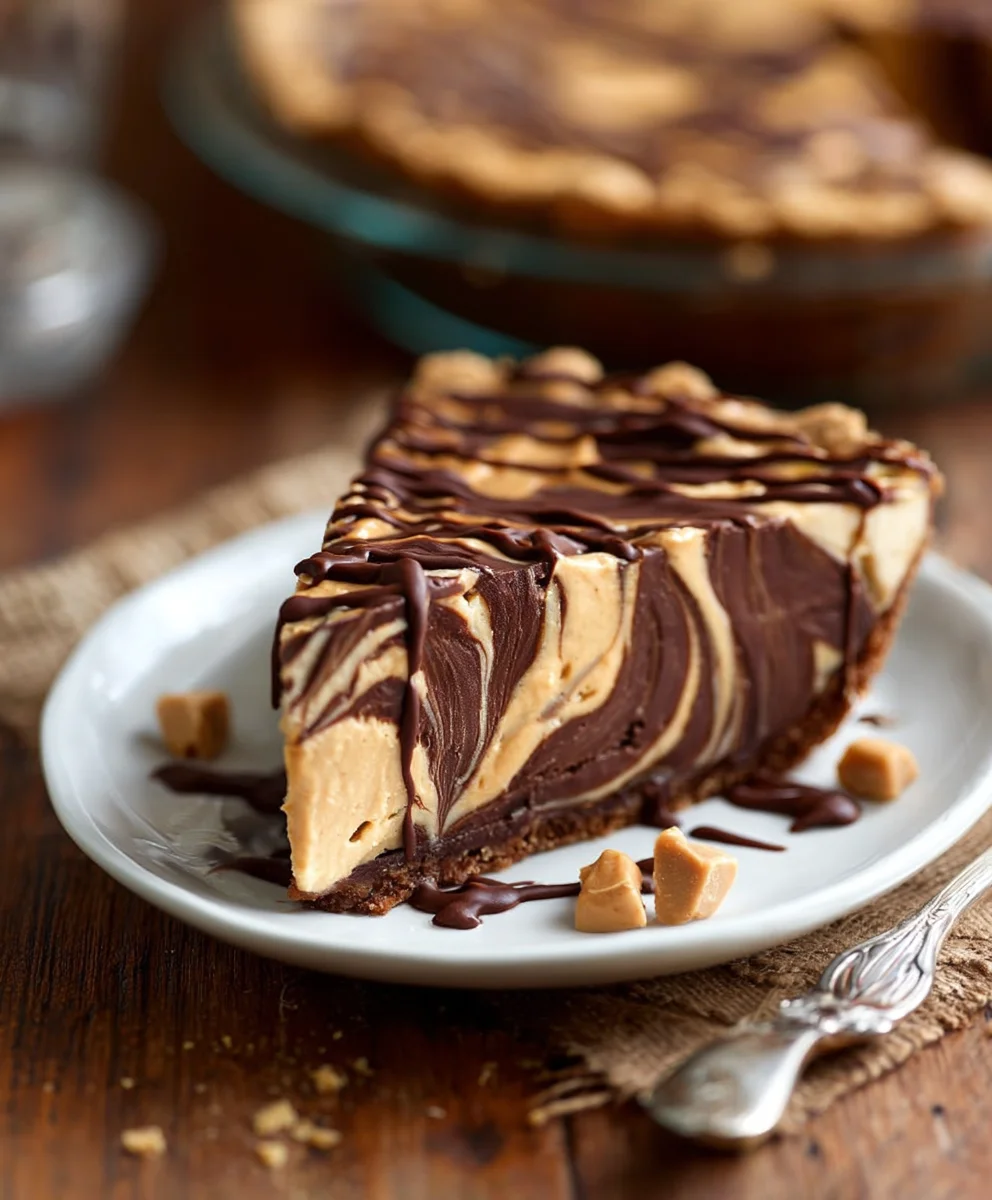 Decadent Chocolate Peanut Butter Swirl Pie Recipe