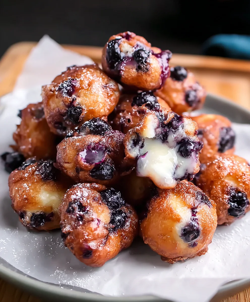 Mini Blueberry Fritters- Easy Sweet Treat