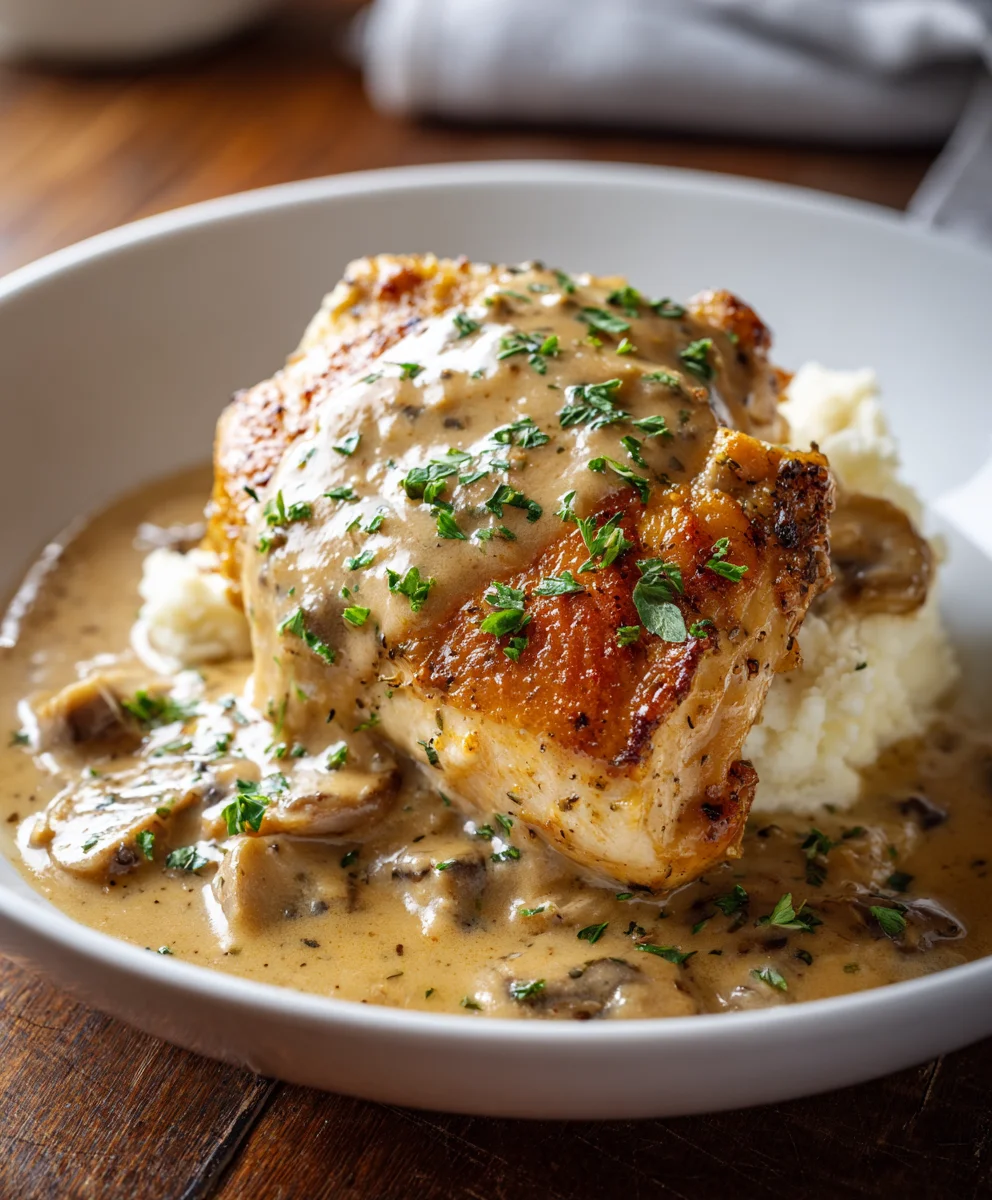Easy Crockpot Chicken and Gravy Comfort Food