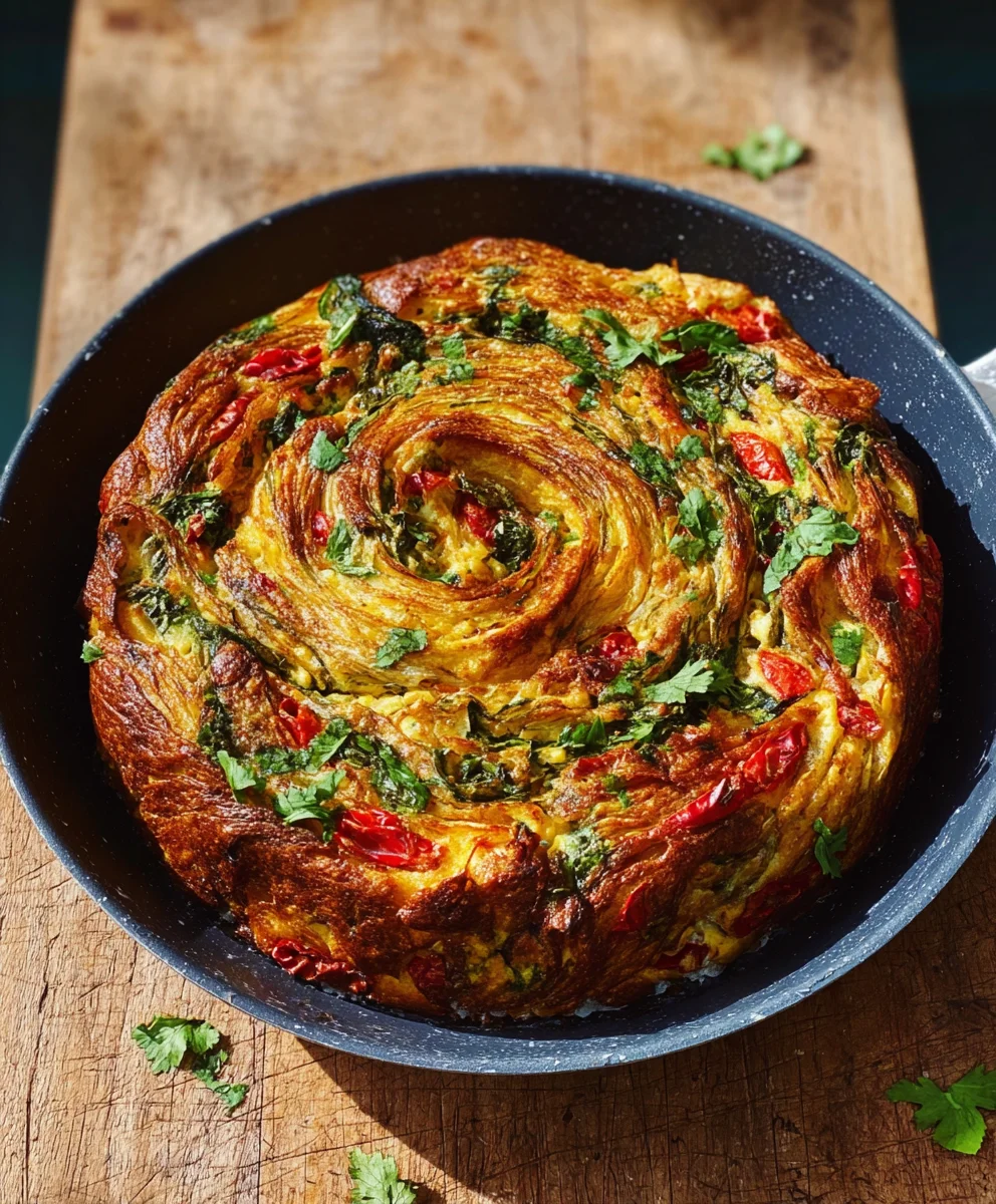 Breakfast Veggie Crinkle Cake - Delicious Carolina Recipe