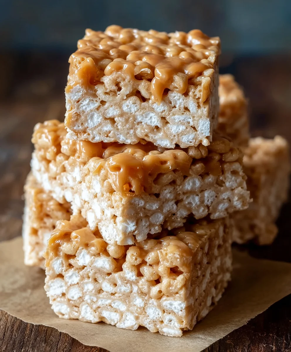 Brown Butter Dulce de Leche Rice Krispie Treats
