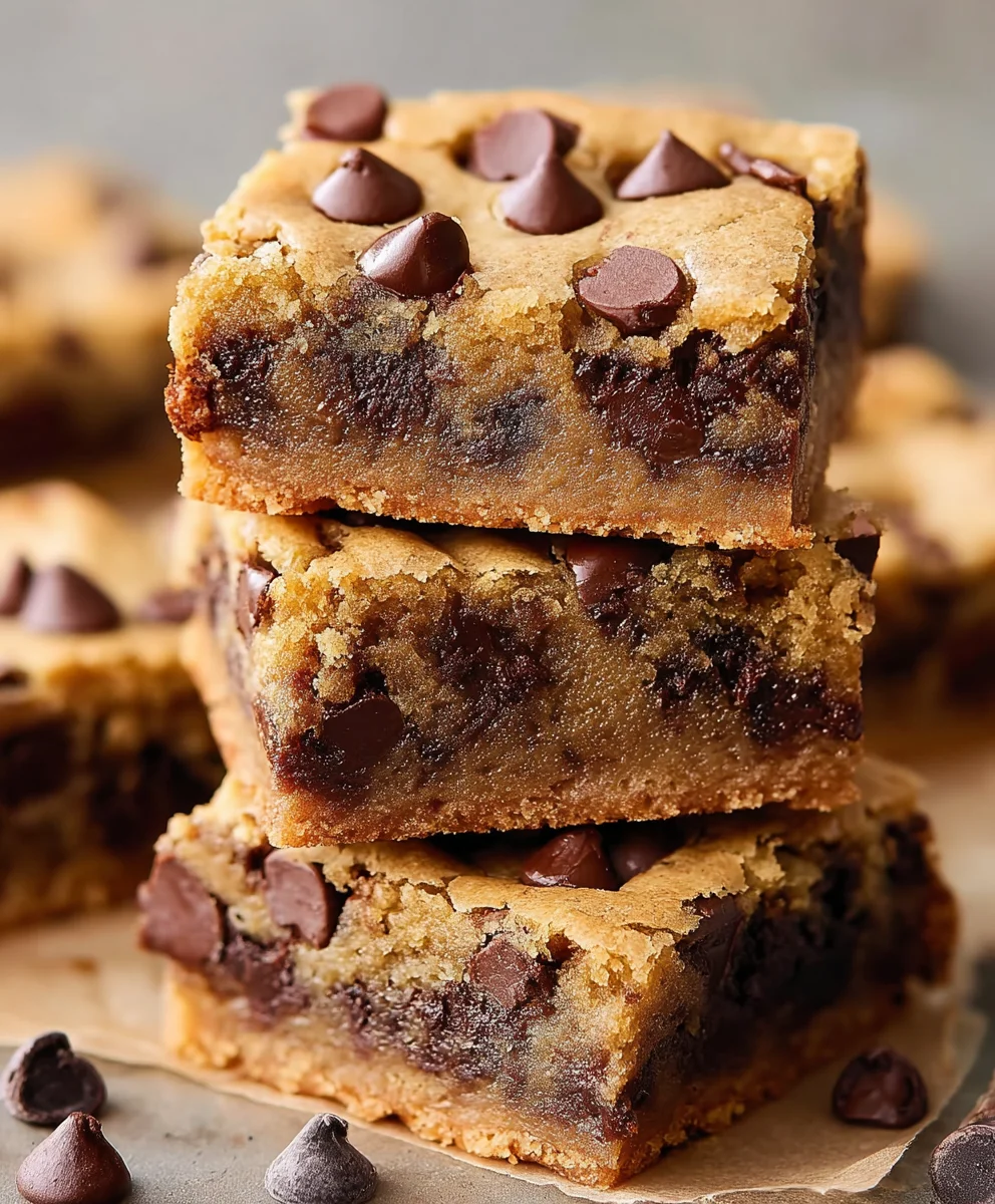 Easy Chocolate Chip Cookie Bars Recipe