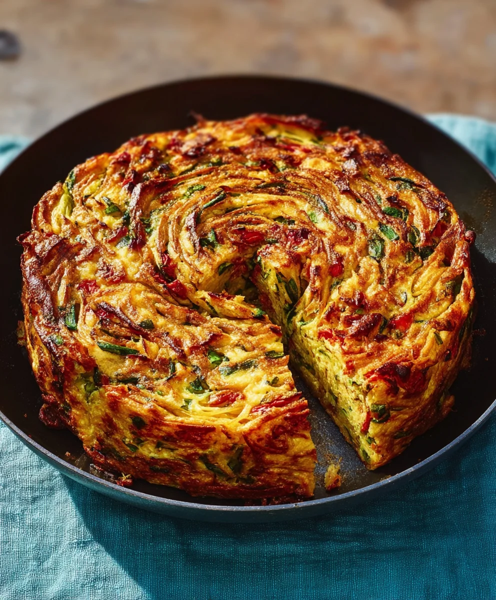 Breakfast Veggie Crinkle Cake - Delicious Carolina Recipe