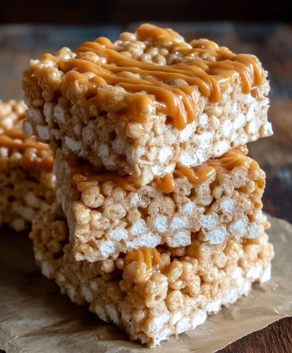 Brown Butter Dulce de Leche Rice Krispie Treats
