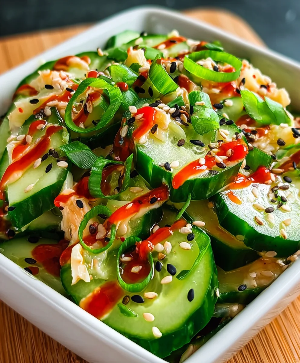 California Roll Cucumber Salad- Fresh & Flavorful