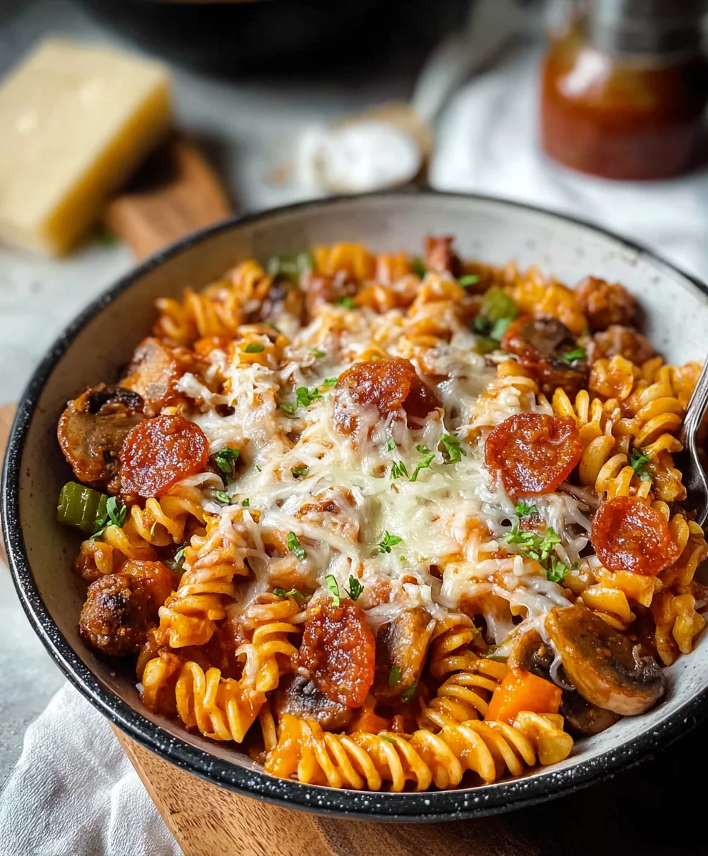 Easy One Pot Pizza Pasta - Quick & Delicious Weeknight Meal