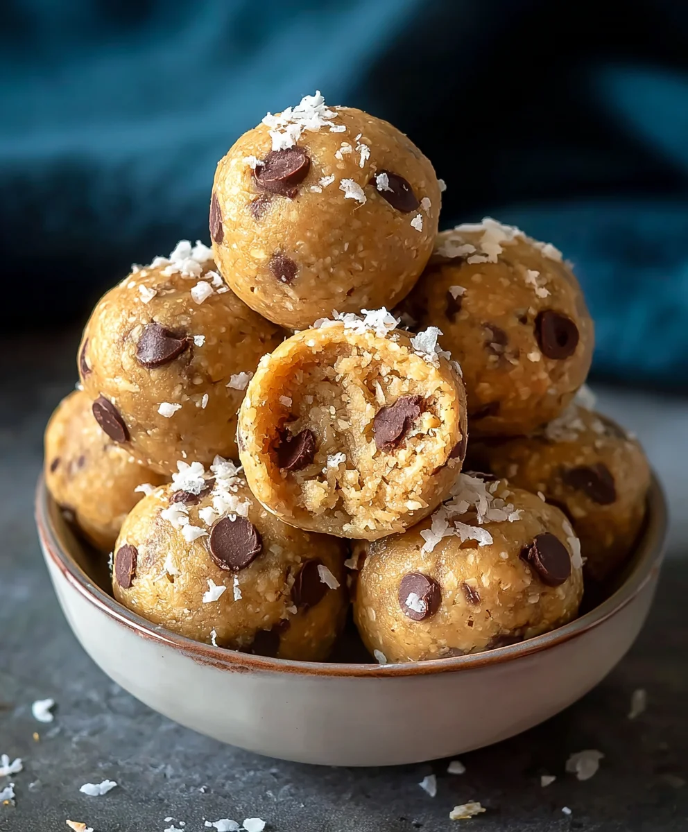 No-Bake Chickpea Cookie Bites-Healthy & Easy Treat