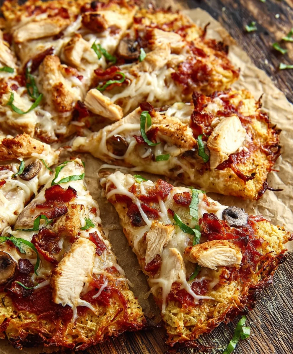 Chicken Crust Pizza: Low Carb, High Protein Delight!