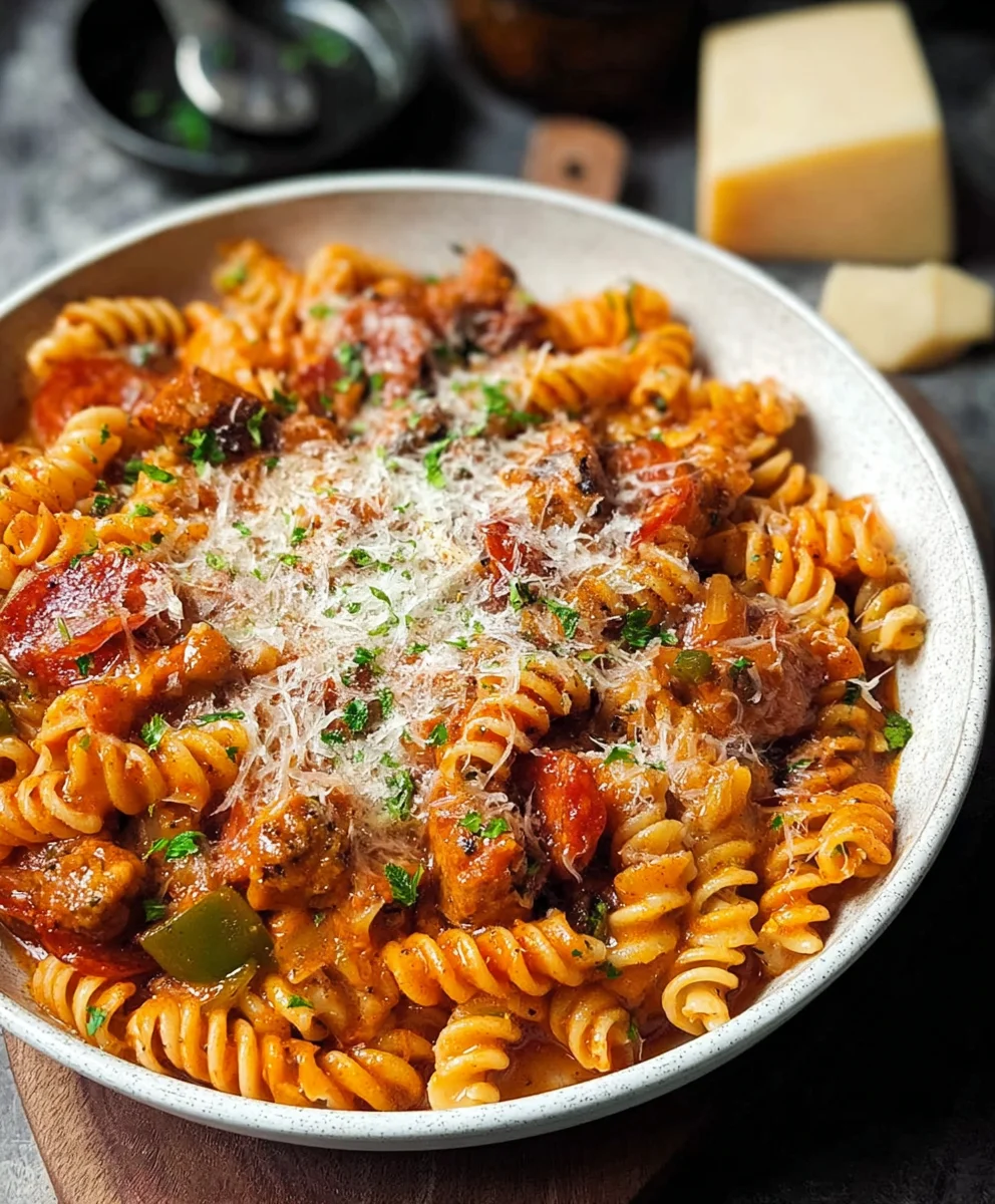 Easy One Pot Pizza Pasta - Quick & Delicious Weeknight Meal