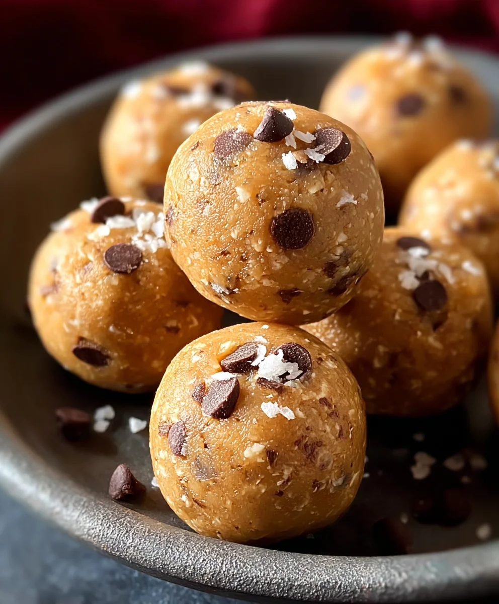 No-Bake Chickpea Cookie Bites-Healthy & Easy Treat