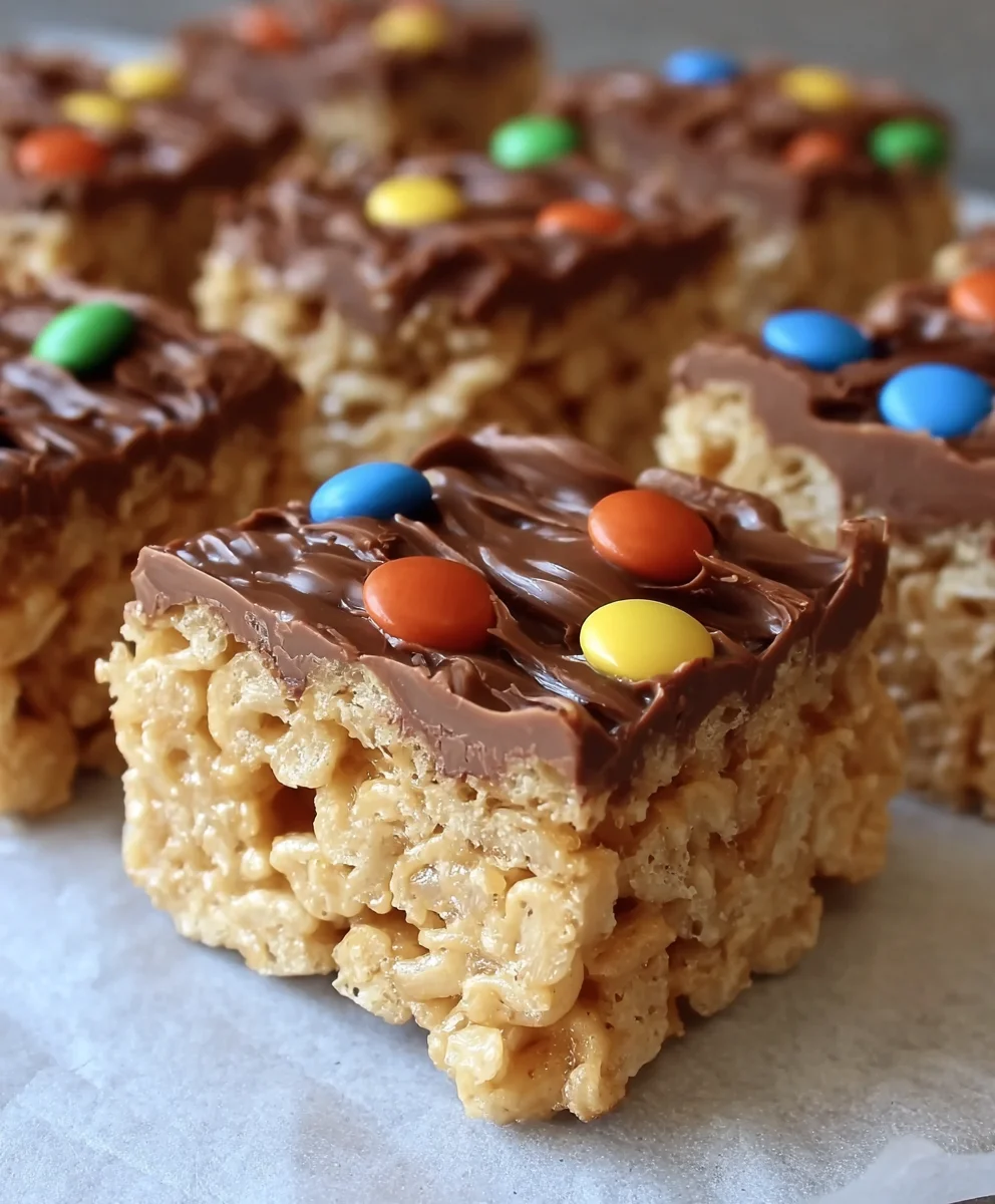 Chewy Peanut Butter Rice Krispie Treats-Best Recipe