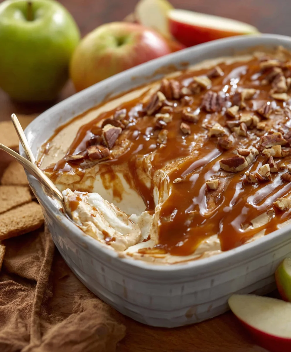 Caramel Apple Cheesecake Dip Recipe-Easy Sweet Treat