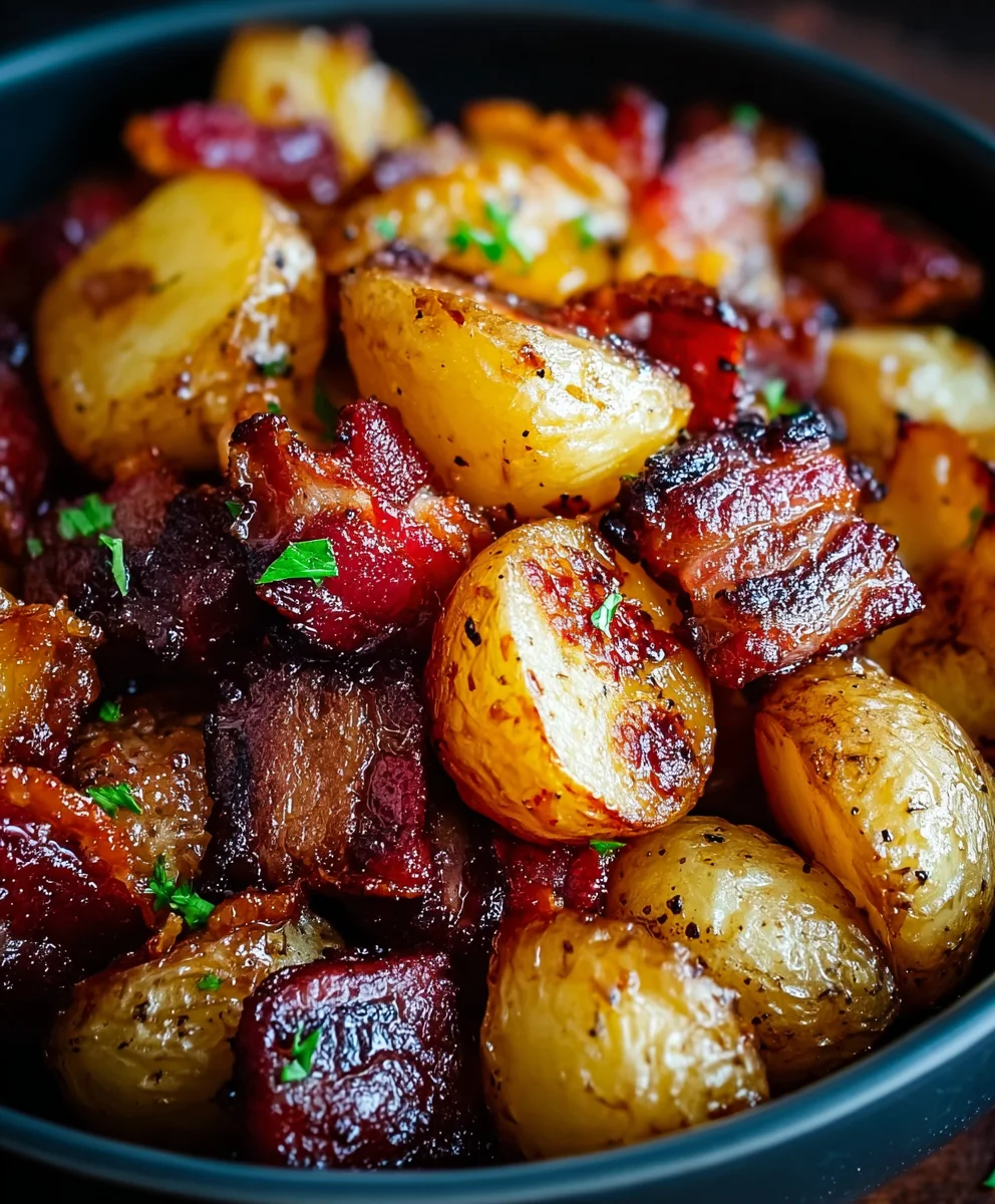 Honey Beef Beef Bacon Roasted Potatoes Recipe