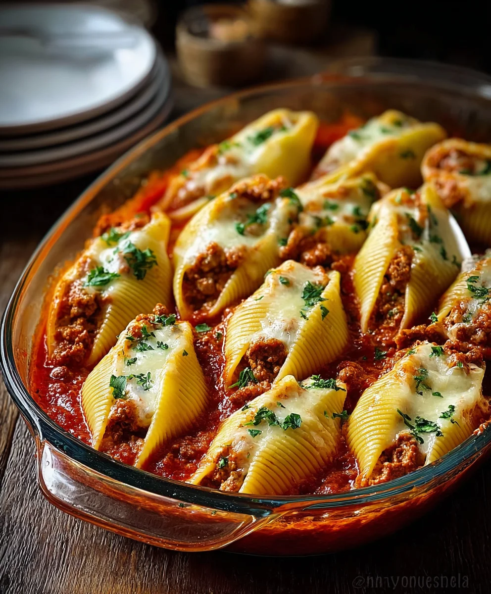 Easy Cheesy Stuffed Shells Recipe Beef Filling