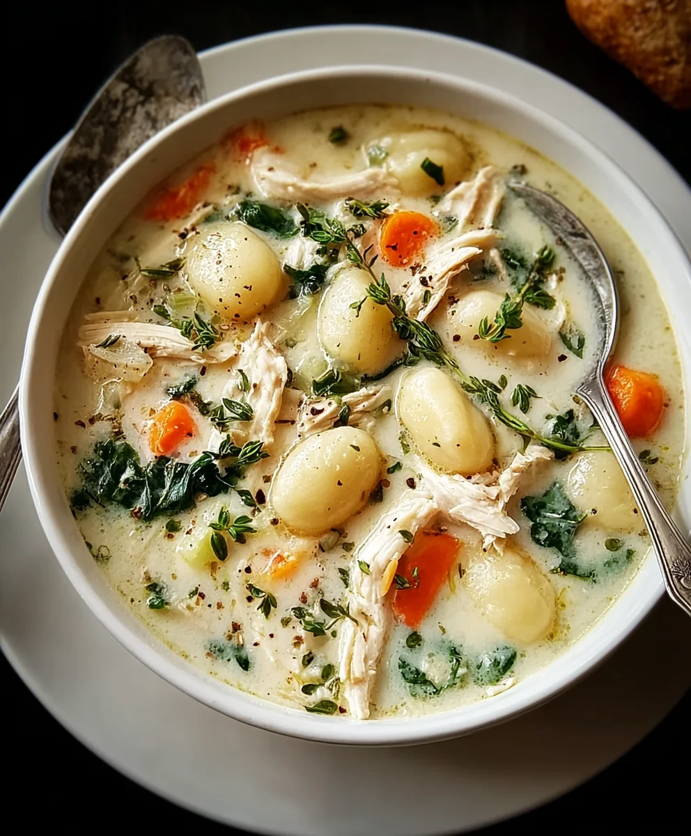 Creamy Chicken Gnocchi Soup Recipe - Comfort In A Bowl