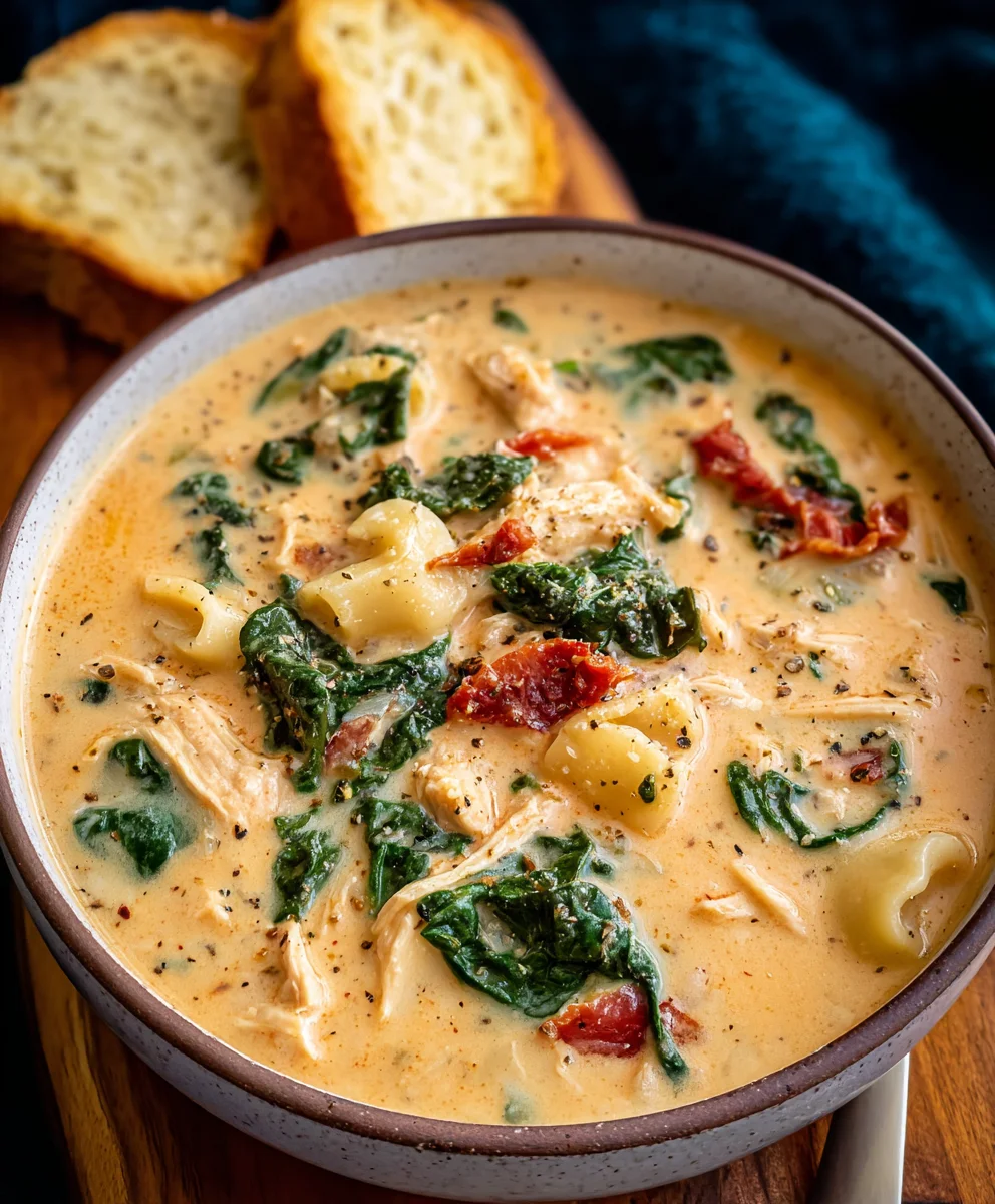 Creamy Tuscan Chicken Soup-Marry Me Favorite