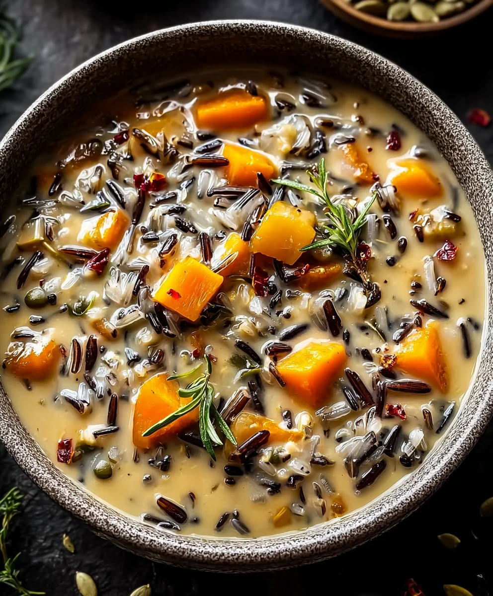 Cozy Autumn Wild Rice Soup Recipe - Hearty & Delicious