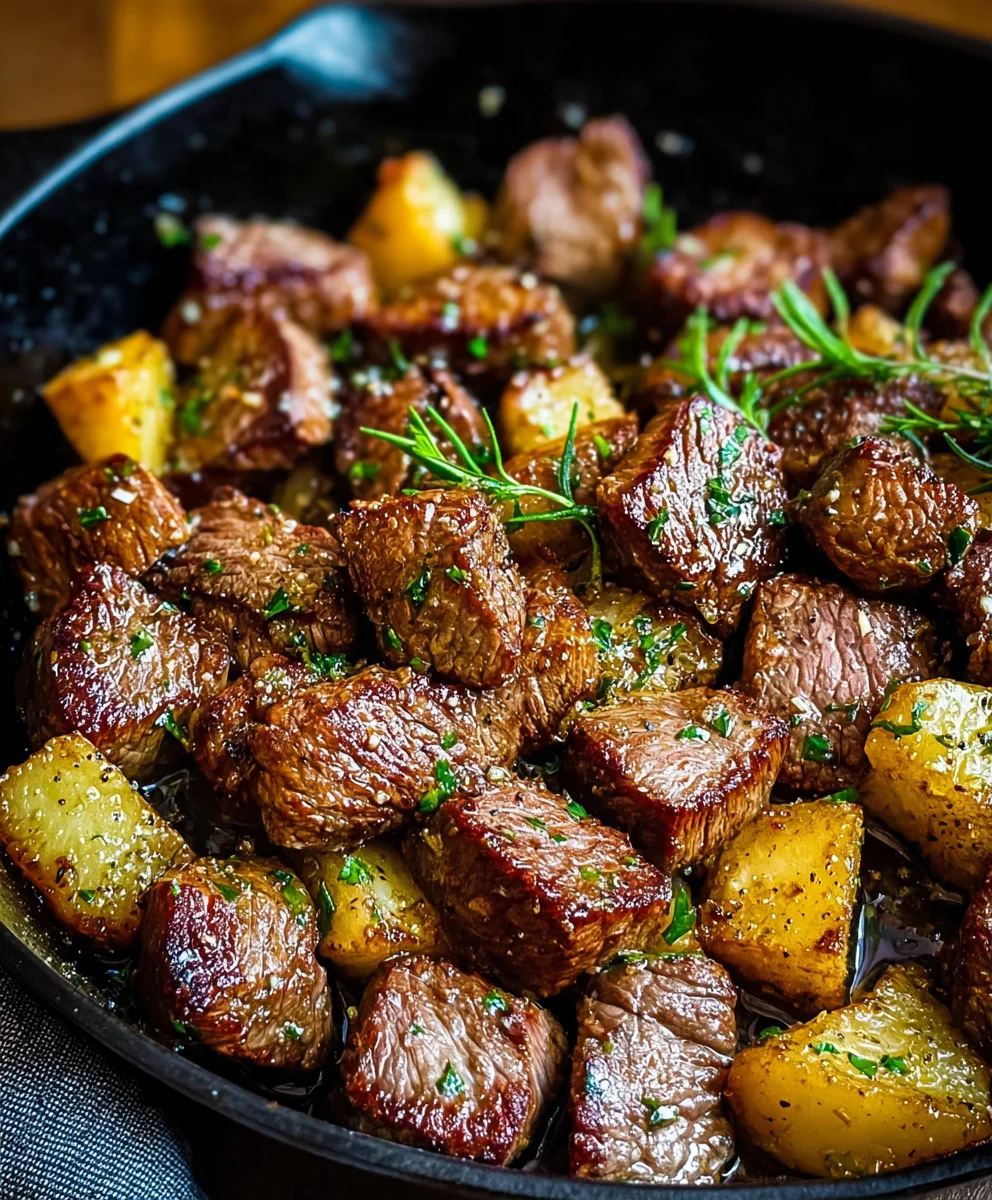 Garlic Butter Beef Bites-Quick & Flavorful Recipe