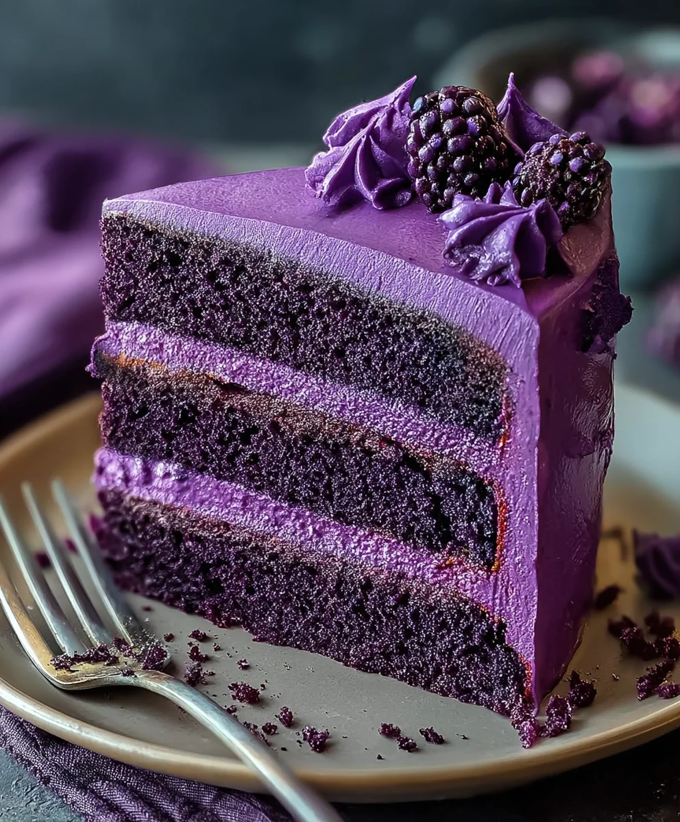 Decadent Purple Velvet Cake Recipe - Easy & Delicious