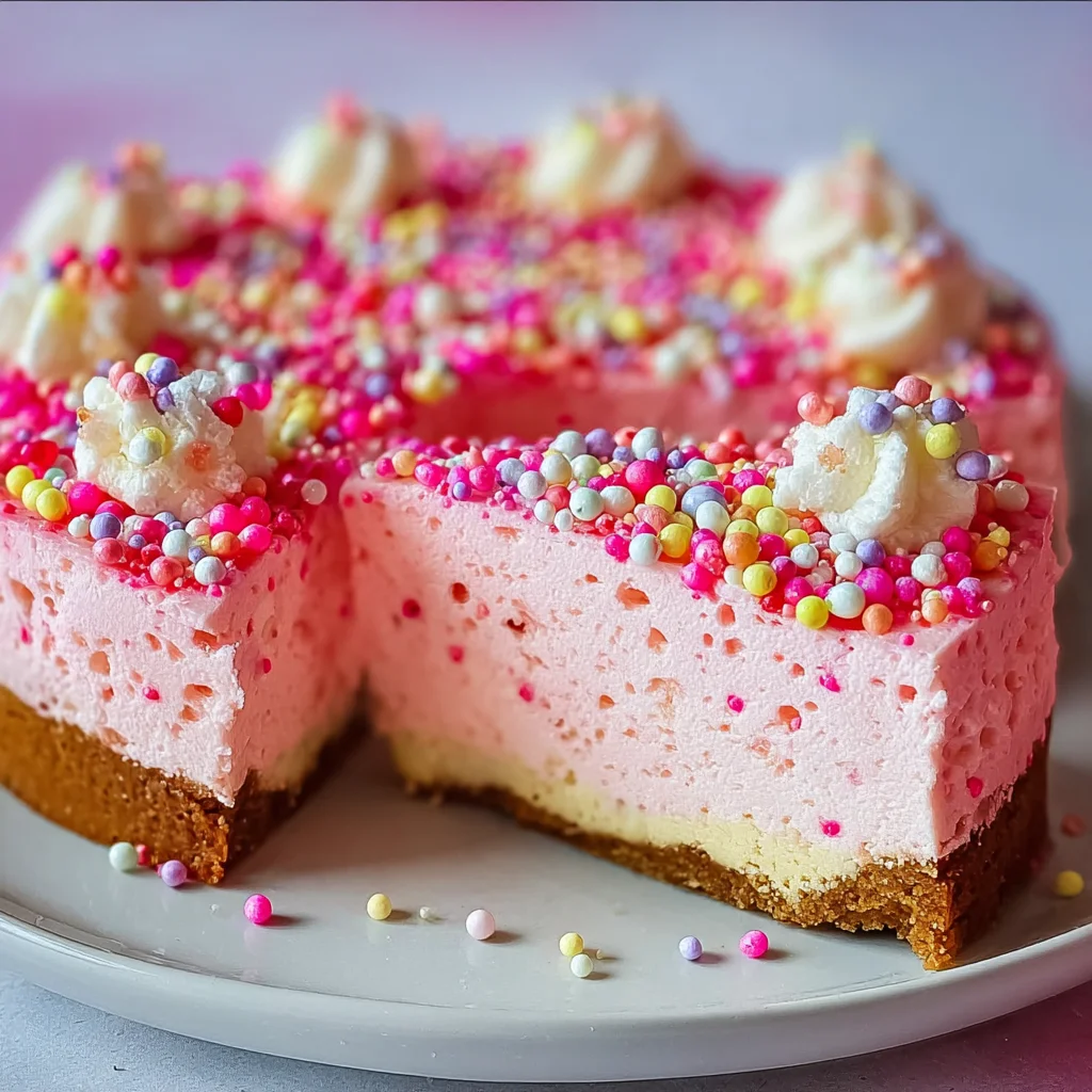 Bubblegum Cheesecake - Fun & Easy Dessert