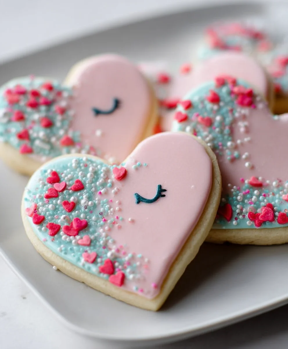 Cutest Non-Non-Alcoholic Alternative Vnon-alcoholic alentine Sugar Cookies - Easy Recipe
