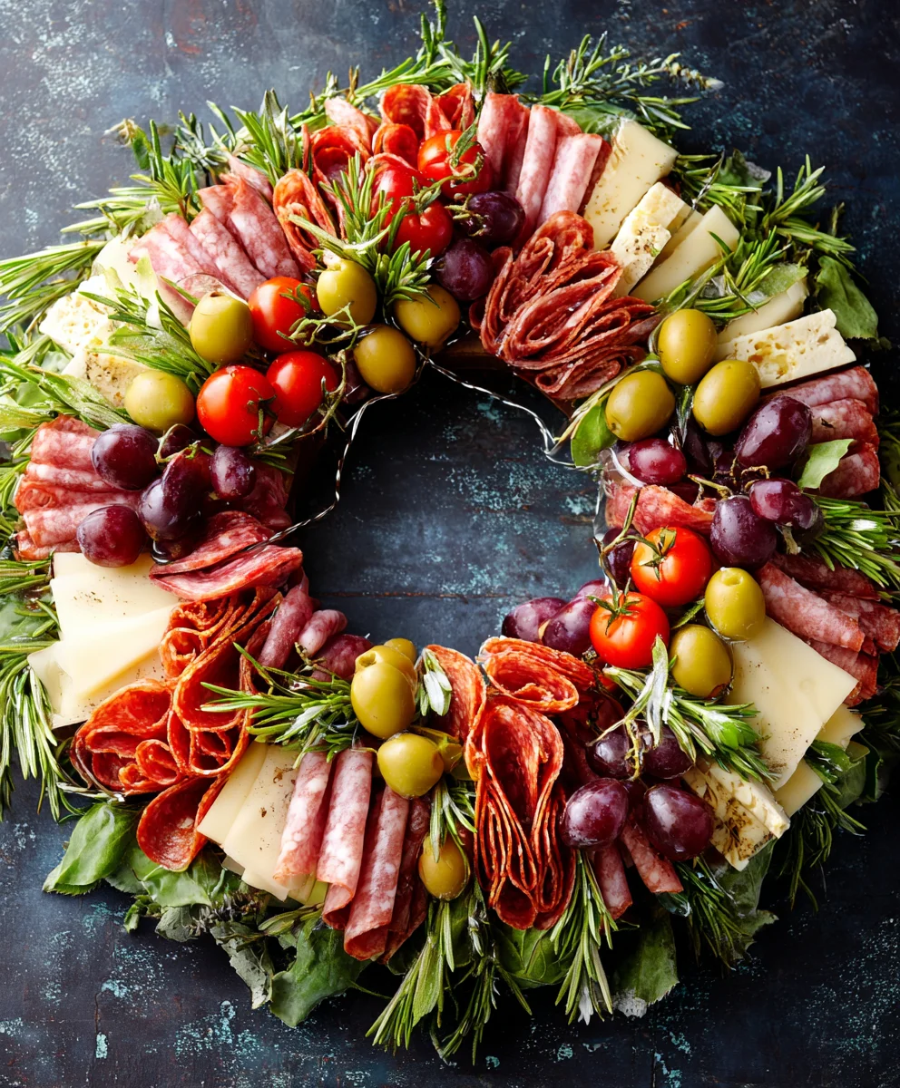 Beef Charcuterie Wreath Recipe- Festive Holiday Appetizer