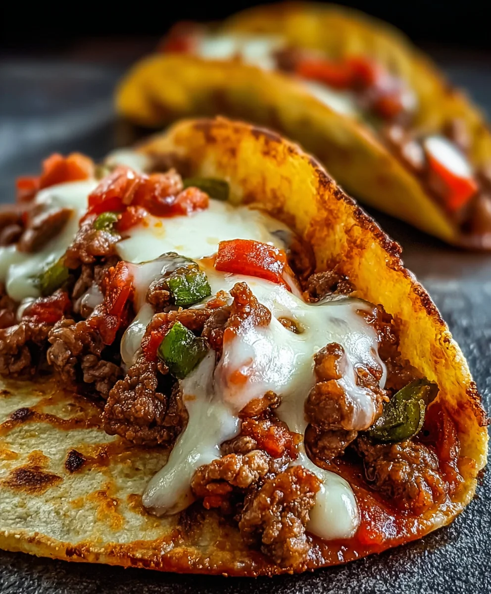 Meat Lovers Pizza Tacos - Ultimate Beefy Flavor Fiesta
