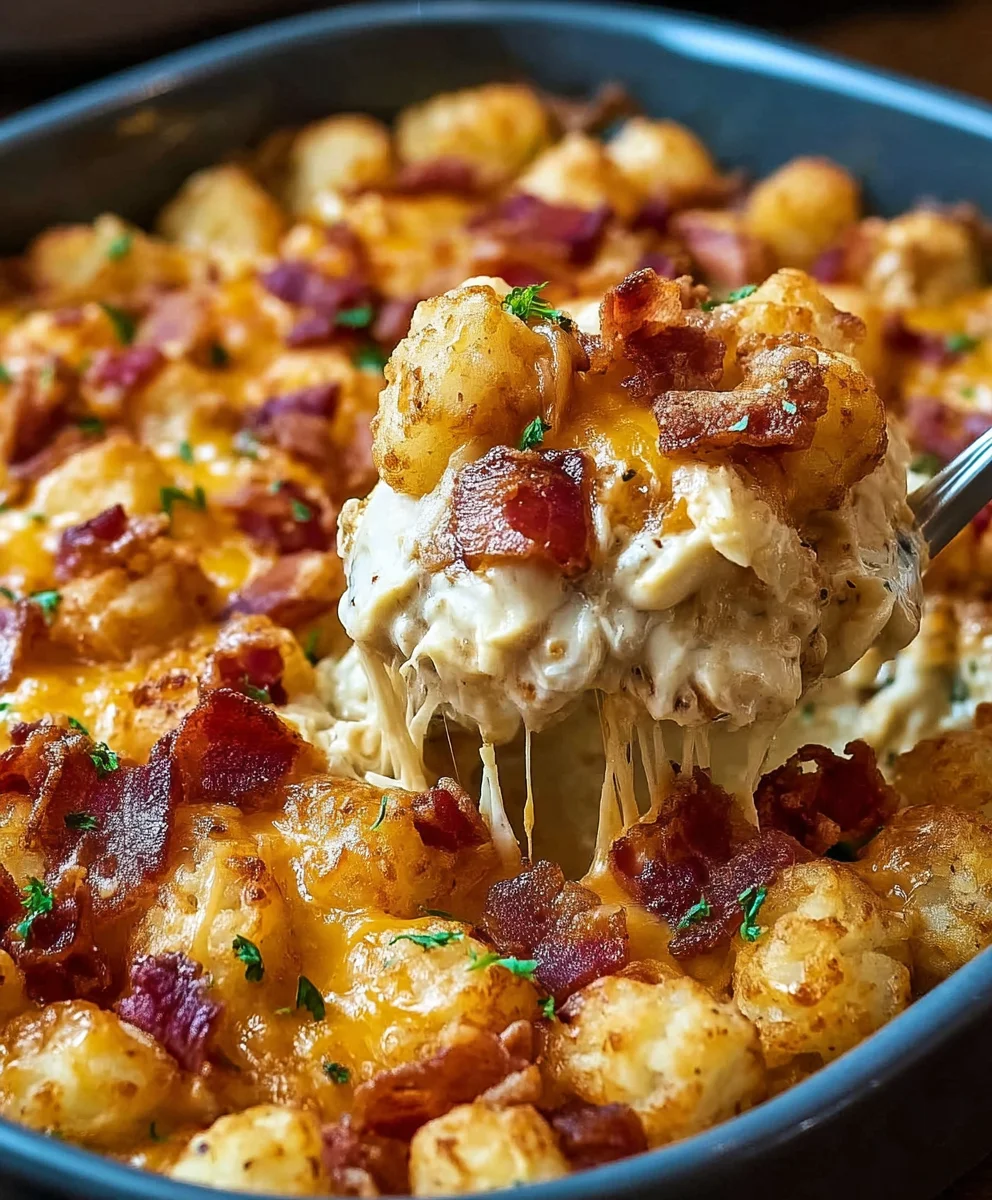 Easy Chicken Beef Bacon Ranch Casserole Recipe