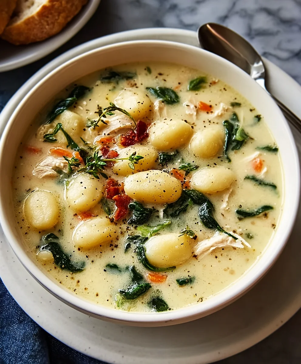 Creamy Chicken Gnocchi Soup Recipe - Comfort In A Bowl