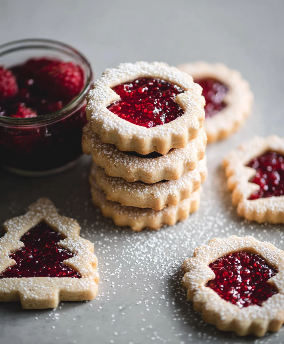 Classic Linzer Cookies - Buttery Jam Filled Delights