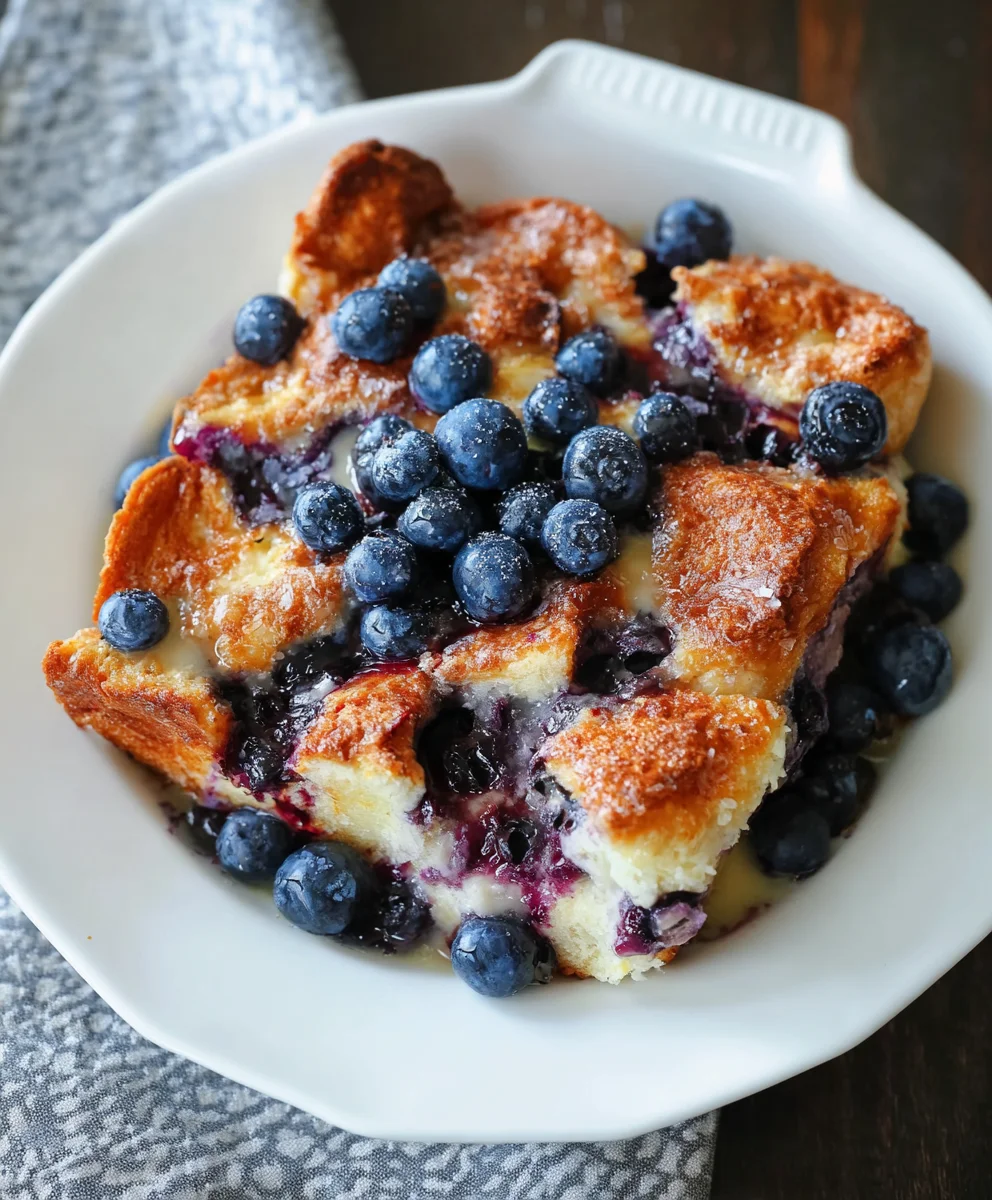 Overnight Blueberry French Toast Casserole - Easy Breakfast