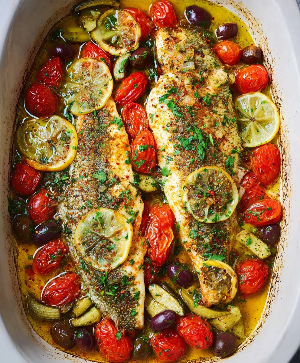Easy Mediterranean Baked Fish Recipe - Quick & Flavorful
