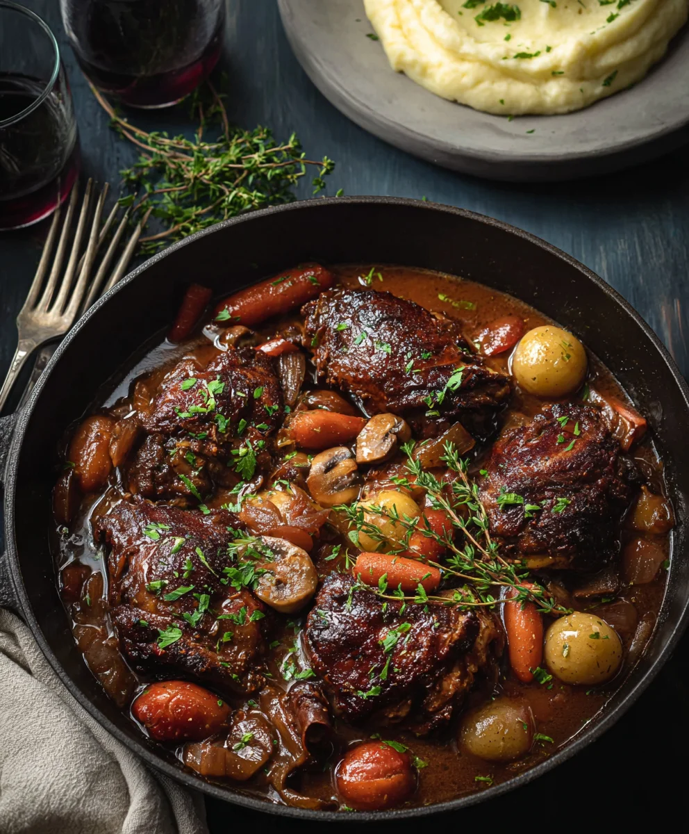 Coq au Vin - Classic French Chicken Stew Made Easy