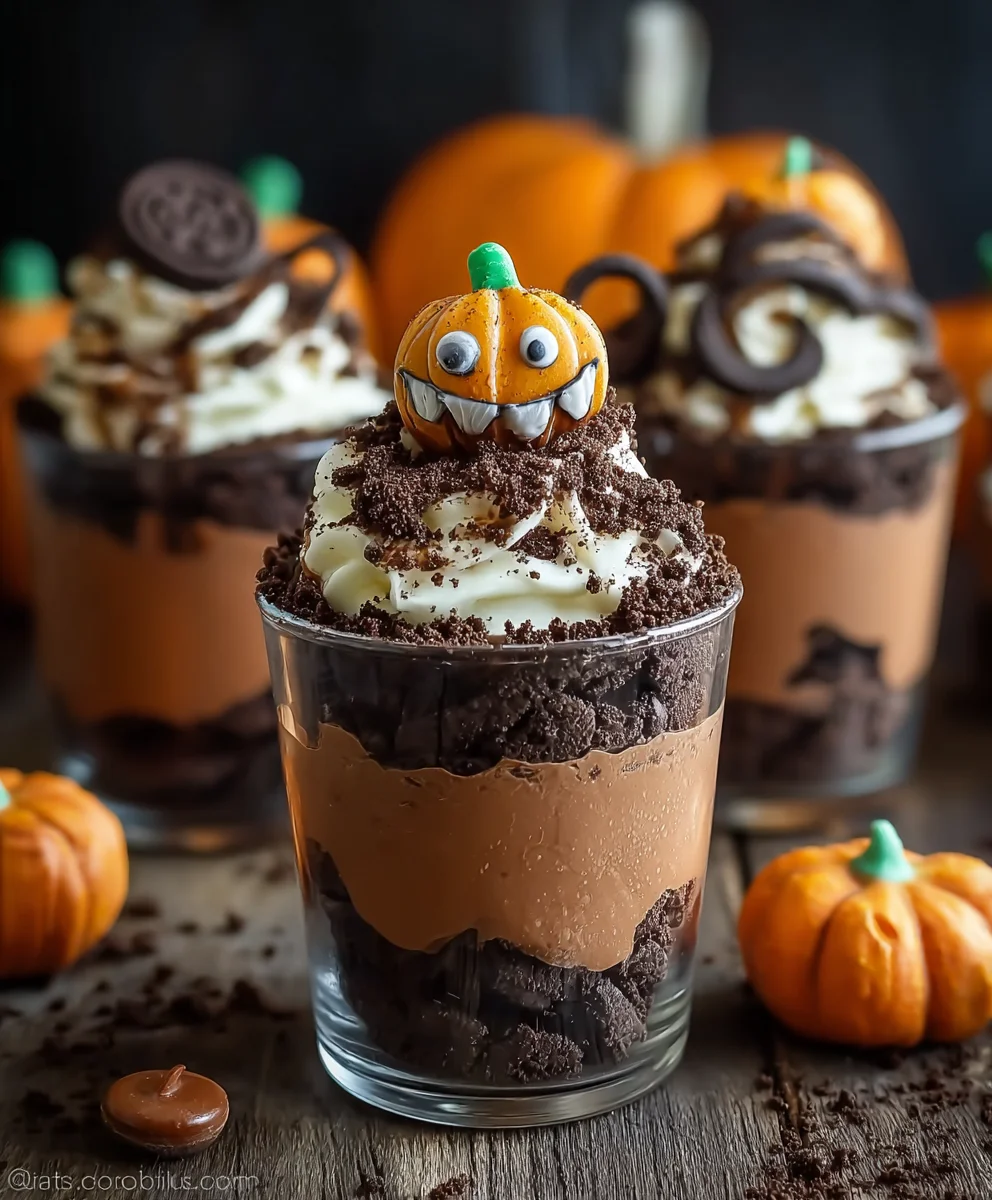 Spooky Halloween Dirt Cups-Easy Festive Dessert