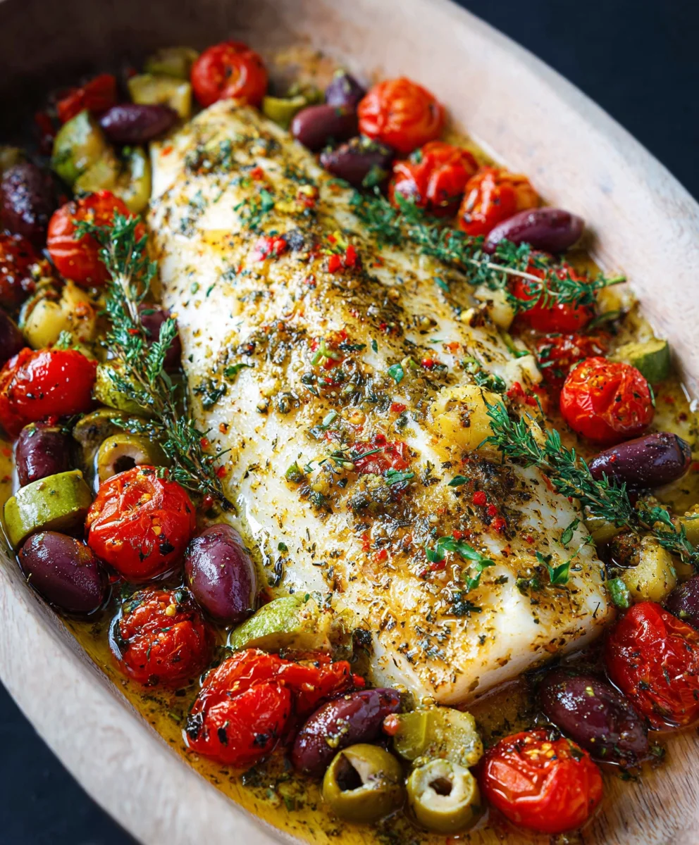 Easy Mediterranean Baked Fish Recipe - Quick & Flavorful
