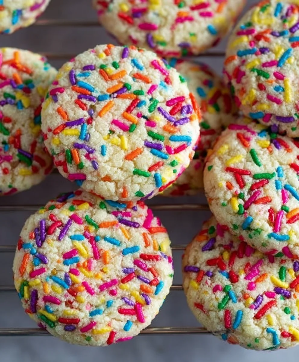 Easy Sprinkle Cookies - Fun & Chewy Dessert Recipe